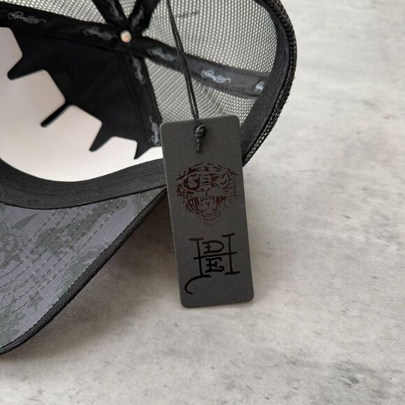 NWT Ed Hardy Skull Dagger Embroidered Hat - Picture 3 of 6